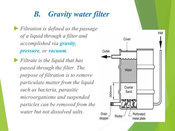 Filtration process water